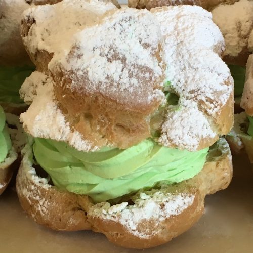 Green Cream Puffs - St. Patricks Day