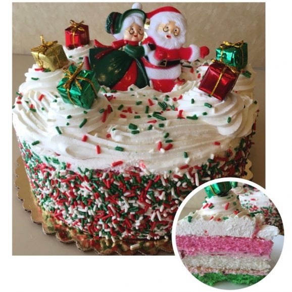 Christmas Whipped Cream Torte