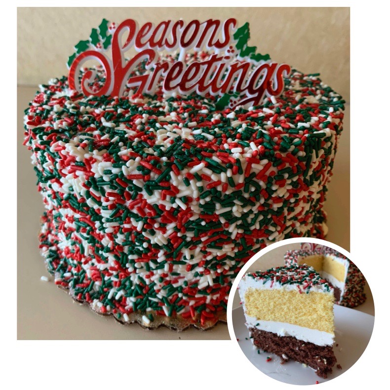 Christmas Sprinkle Cake