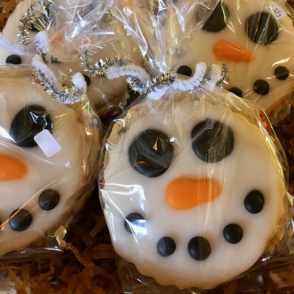 Snowman Face Cookie Bags