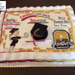 custom graduation decorated cake high school