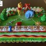 custom decorated birthday cake winnie the pooh