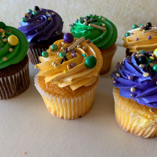 Mardi Gras Cupcakes 2020