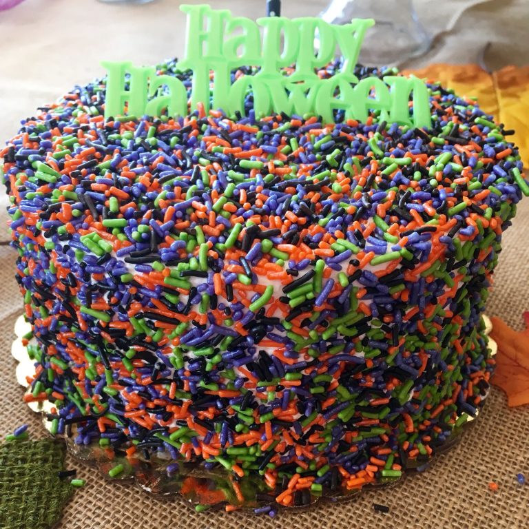 Halloween Sprinkle Cake