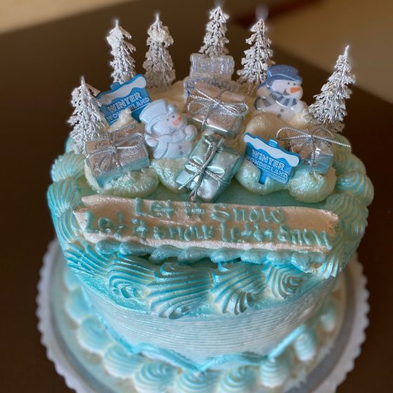 Winter Scene Cake