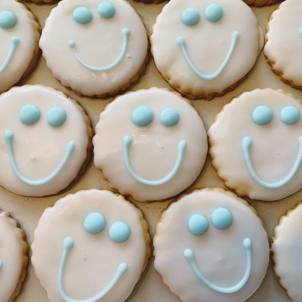 Smiley Face Cookies- Winter